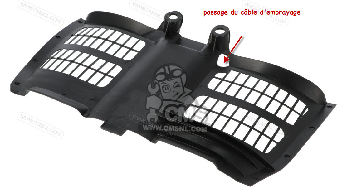 Transalp 600 -- passage câble embrayage dans grille protection.jpg